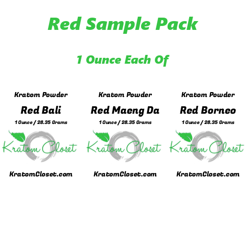 Red Vein Kratom 3 Ounce Sample Pack Red Vein Kratom 3 Ounce Sample Pack